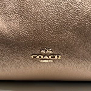 Taupe color Coach tote/shoulder bag